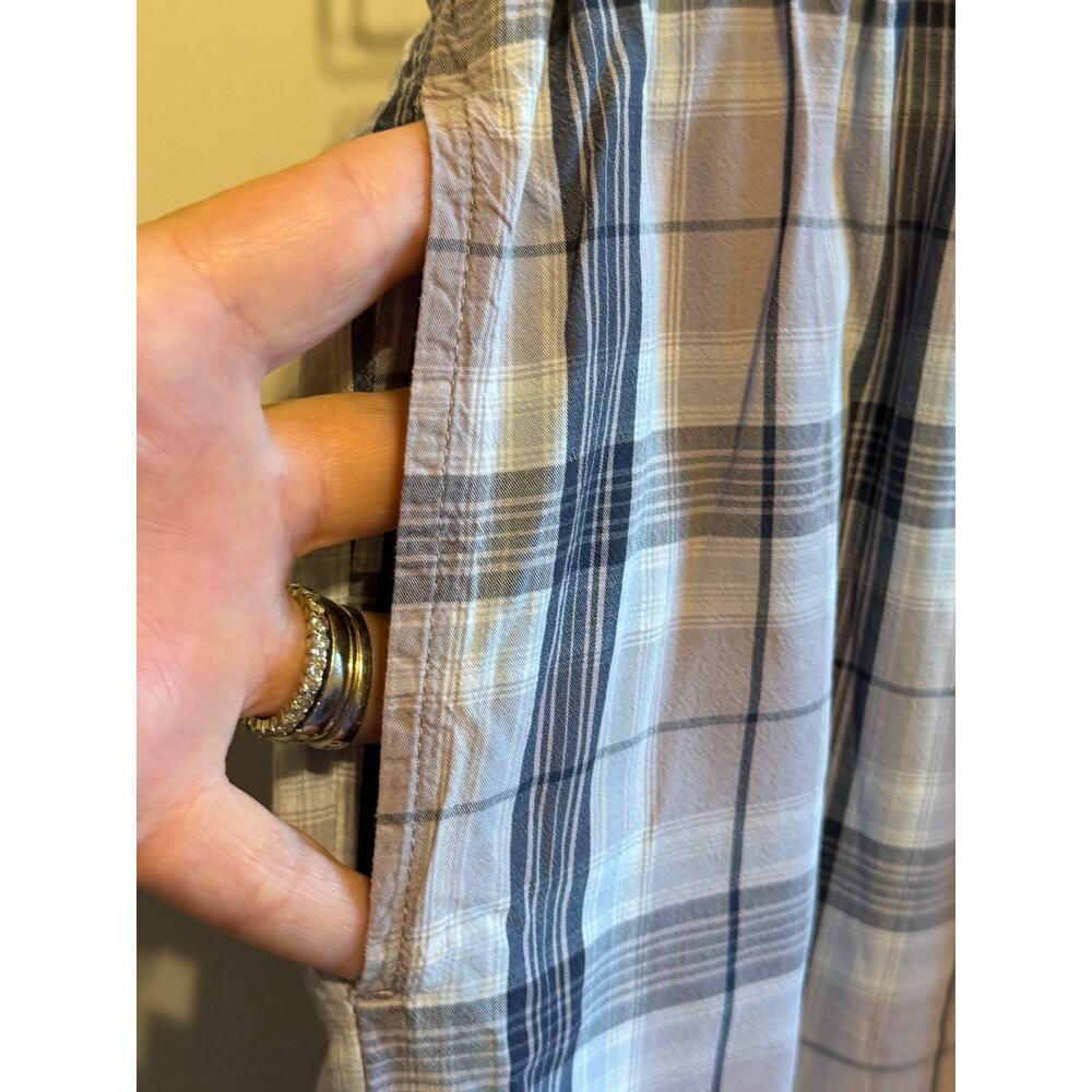 Old Navy Purple Plaid Pajama Sleep Set Top And Pants Spaghetti Straps Sz M - Picture 10 of 13